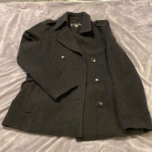 Wool pea coat.